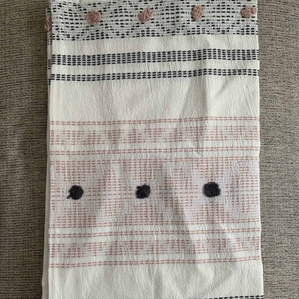 Hand Embroidery Boho cotton  Pillow Cover 2 Piece